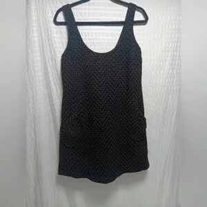Anthropologie Plenty by Tracy Reese Wool Blend textured Babydoll Mini Dress. S
